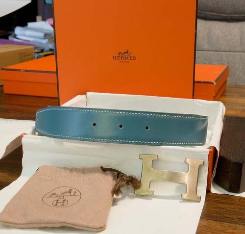 Hermès ledergürtel - hermès, „h“