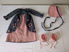 LEINENANZUG KLEID + HUT +