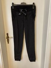 Damen Jerseyhose Schlupfhose Jogginghose Hose Gr. S Schwarz Mit Glitzer Neu