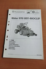 HUSQVARNA Rasentraktor Rider 970 HST-BIOCLIP Ersatzteilliste parts list 1998