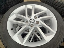 Original Seat Leon 5F 225/45 17 Zoll Winterräder 5F0601025G silber ca 5,3mm
