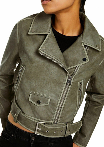 Bershka damen bikerjacke kurz - bikerjacke,