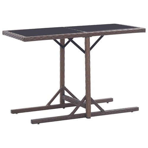 Gartentisch braun 110 72 - braun, 110×53×72