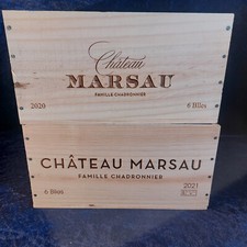 Weinkisten 2 Stck. " Chateau Marsau - Bordeaux " 6er zur Aufbewahrung       # 19