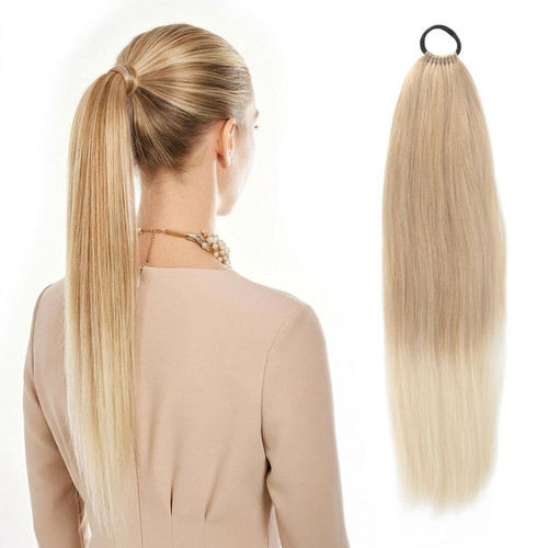 Ponytail extension blond 60cm - extension,