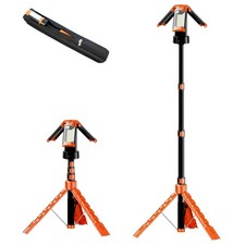 Grafner Akku Baustrahler Arbeitslampe LED Stativ Arbeitsleuchte Tripod 186cm