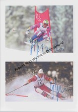 2x Original Autogramm Marc Girardelli Skisport /// Autograph signiert signed sig