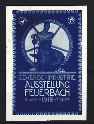 Reklamemarke feuerbach - reklamemarke,