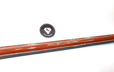 Stirnriemen braunes Leder mit kupferbraunem Lackleder  40,5 cm NEU unterlegt