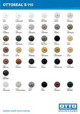 Ottoseal S110 Otto Farbkarte Farbtafel Musterkarte Sanitär Silicon Silikon