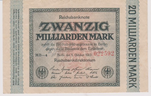 Notgeld milliarden mark - notgeld, 20