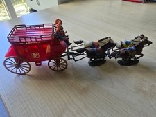 Kunststoff Postkutsche kein Elastolin eventuell passend für Timpo oder Britains