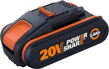 WORX PowerShare WA3551.1 Ersatz Akku 20V, 2,0 Ah Akku für alle WORX Geräte