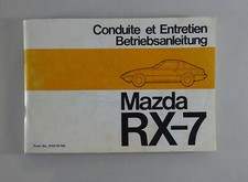 Owners Manual Mazda RX-7 with