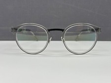 ic! Berlin Brille Herren Damen Rund grau Panto Eric D. große Gläser sky NP:499€