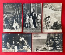 5 x Foto AK WEIHNACHTEN 1910/12/26/29 Kinder, Engel Schutzengel   ( 160414
