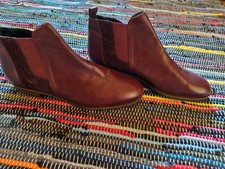 Maripé Italy - Damen Stiefeletten Chelsea Boots Leder burgund rot 41 Neu