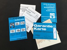 alte Bedienungsanleitung + Schaltplan für Blaupunkt Kofferradio DERBY 95700