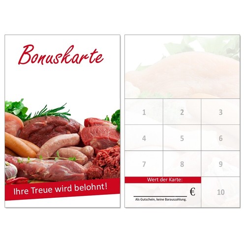 Bonuskarten fleischerei - bonuskarten,