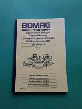 BOMAG ERSATZTEILKATALOG  für  TANDEMWALZE BW90 SC-5 mit Kubota Motor VIBRATION 
