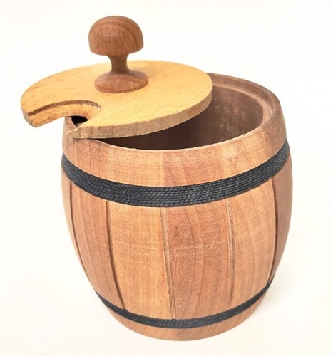 Mittleres holzfass mit deckel - mittleres,