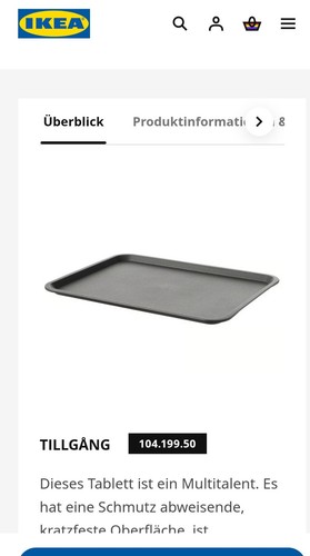 Abräumtablett gastro 37x29cm - abräumtablett,