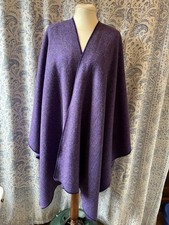 Reine Irische Wolle Natur Pur Cape Umhang Poncho Unisex Ring Of Kerry Crafts