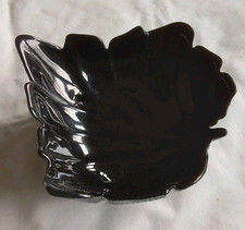 Arcopal Arcoroc Blatt Glas Schale, schwarz 15 x 16cm