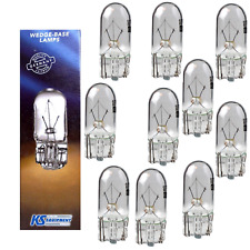 10x KS Equipment 12V 3W W2,1x9,5d W3W Glühlampe Autolampe Glassockellampe  K311w