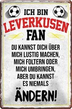 Blechschild Fußball Hier