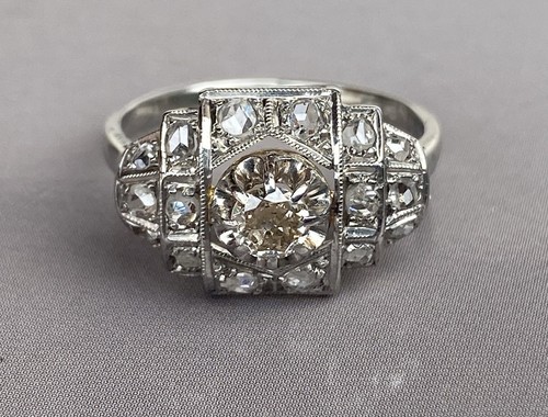 Art deco ring margerite - deco,