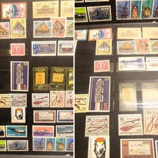 SELTENE BRIEFMARKEN ALBEN  selben Marken gestempelt und ungestempelt