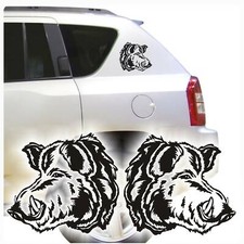 Keiler Wildschwein Wildsau Autoaufkleber Auto Aufkleber 2er SET Jagd A3091 L
