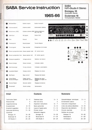 Service manual für saba - service,