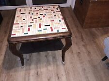 Couchtisch 60'th gebraucht mit Rollen und Mosaik super zustand