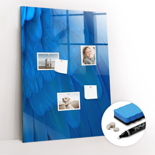 Magnetisches glas memo board - magnetisches,