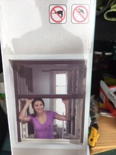 insektenschutz schiebefenster ALU 130x160 Braun Neu