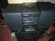 Medion MD 8909 CD Micro Audio System M Kassette Radio Klinken Boxen Regal Anlage