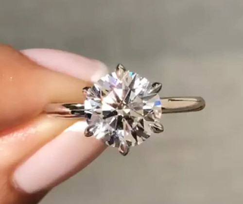 00ct rund schliff moissanit - 2.00ct,