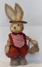 Deko Stroh Hase 18x33cm