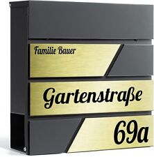 Design Anthrazit Briefkasten