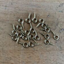 20 Stück Ringschraube 8x3x1,8x5 mm Ringschraube Öse Messing /Hak.Nr. 9c