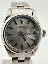 ROLEX OYSTER PERPETUAL DATE LADY ACERO BISEL ORO AÑOS 80  REF. 6900 WATCH  26mm