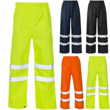 HI VIS OVER HOSE SICHTBARKEIT VIZ REFLEKTIERENDE SICHERHEIT ARBEITSKLEIDUNG WASSERDICHTE HOSE