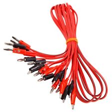 5 Paar Prüfkabel mit Krokodilklemme u. 4mm Bananenstecker 100cm Messleitung