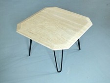 Couchtisch Travertin Stein Creme Beige Wohnzimmertisch Side Table Marmortisch