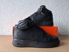 Nike Air Force 1 Mid Retro Basketball Sneaker Sportschuhe EU 44 US 10 All Black