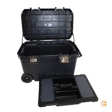 Stanley Montagebox Mobile Transportkiste Schwarz Werkzeugbox Stauraum 90l