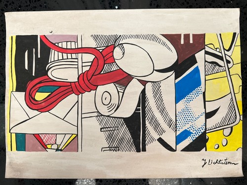 Roy lichtenstein - lichtenstein, (handarbeit)