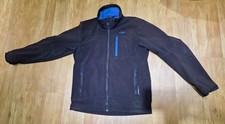 CMP Herren Softshelljacke mit Fleecefutter Gr. XL schwarz / innen blau Stehkrage